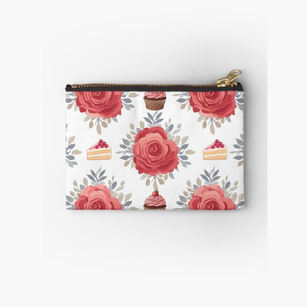 Item preview, Elegant Red Roses and Sweet Cake Seamless Pattern designed and sold by Wawa5656.