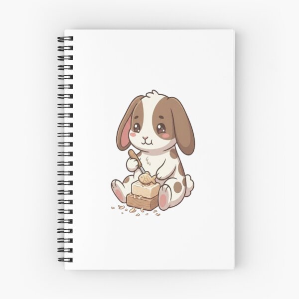 Item preview, Cute Bunny Carving Wooden Fish designed and sold by Ella_Sketch.