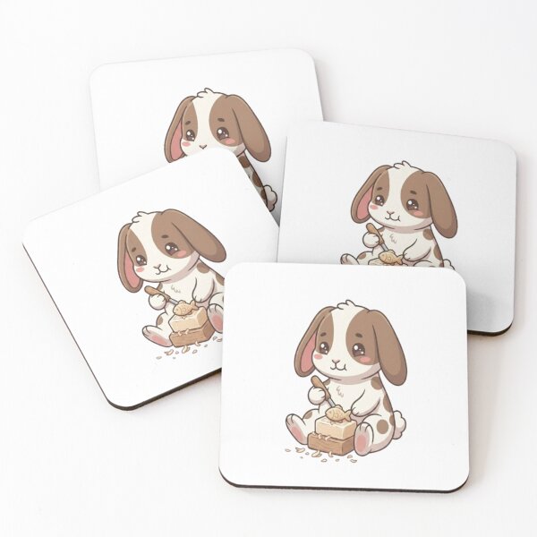 Item preview, Cute Bunny Carving Wooden Fish designed and sold by Ella_Sketch.
