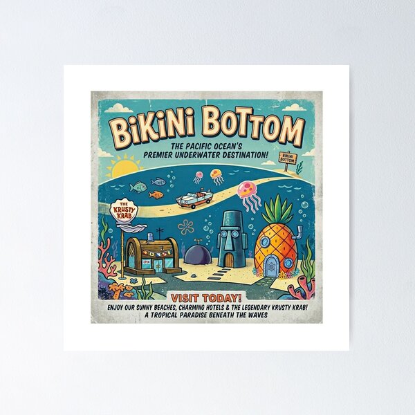 Item preview, WELCOME TO BIKINI BOTTOM designed and sold by Bad-Decisions-Designs.
