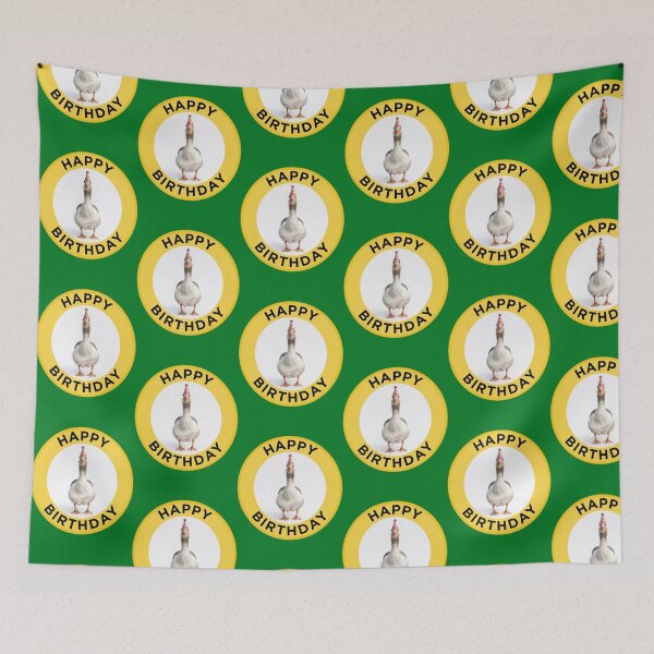 Item preview, Happy Birthday Goose Party Hat Badge designed and sold by fensevenfall.