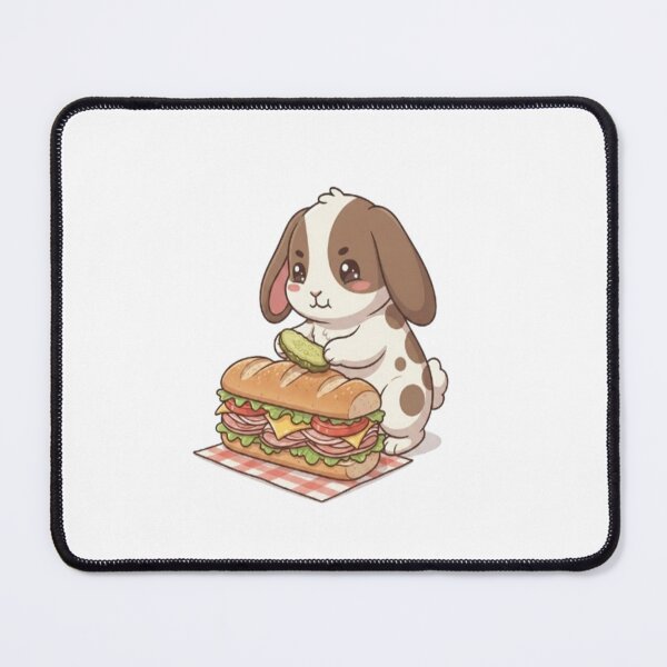 Item preview, Cute Bunny Making Sub Sandwich designed and sold by Ella_Sketch.