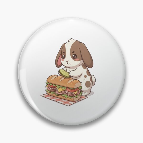 Item preview, Cute Bunny Making Sub Sandwich designed and sold by Ella_Sketch.