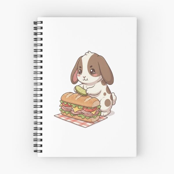 Item preview, Cute Bunny Making Sub Sandwich designed and sold by Ella_Sketch.