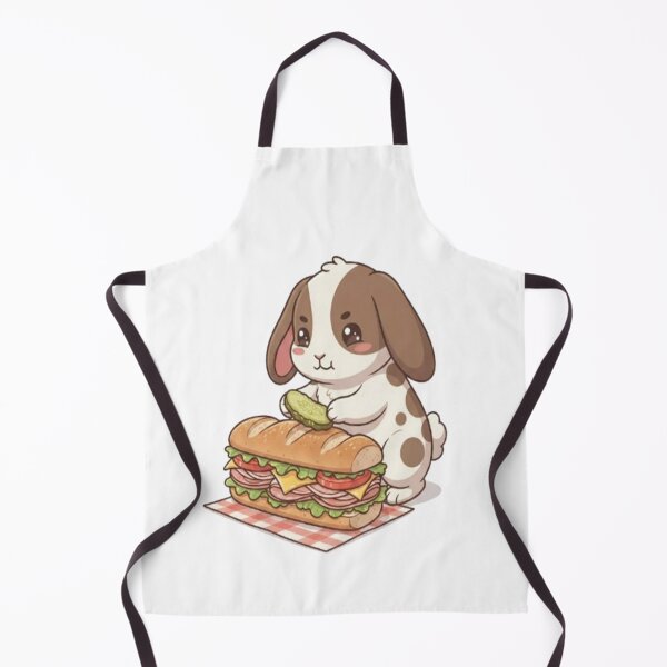 Item preview, Cute Bunny Making Sub Sandwich designed and sold by Ella_Sketch.