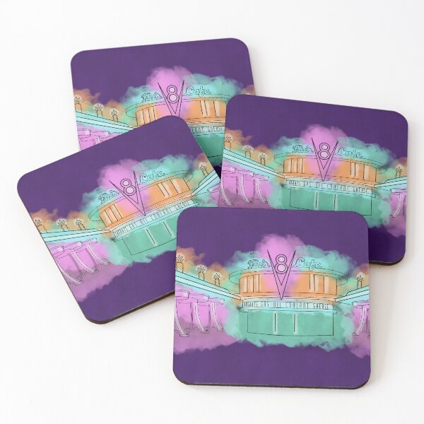 Item preview, Flo's V8 Cafe Illustration - Cars Land Route 66 (Theme Park Fan Art) designed and sold by FoolishDreamers.