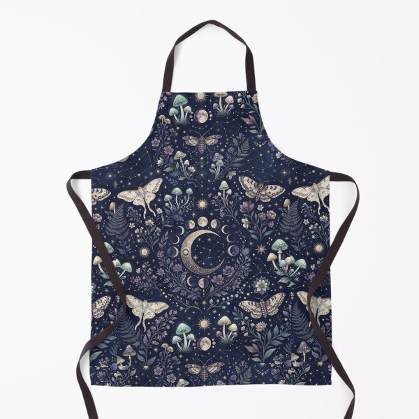 Item preview, Midnight Moon Garden | Mystical Celestial Botanical Seamless Pattern designed and sold by AP Digi Store.