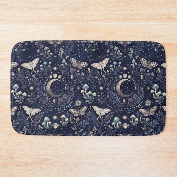 Item preview, Midnight Moon Garden | Mystical Celestial Botanical Seamless Pattern designed and sold by AP Digi Store.