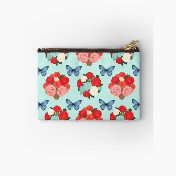 Item preview, Beautiful Roses and Blue Butterflies Seamless Pattern designed and sold by Wawa5656.