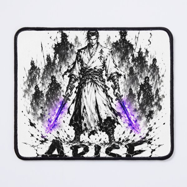 Item preview, Shadow Warrior Twin Daggers Purple Japanese Ink Art designed and sold by MouradStudio.
