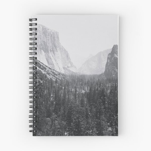 Item preview, The Yosemite Valley from the Mariposa Trail 1865 vintage fine art nature landscape black and white photograph by Carleton E. Watkins designed and sold by Astrid Arkhangelsky.