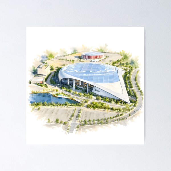 Item preview, SoFi Stadium designed and sold by Sunny806.