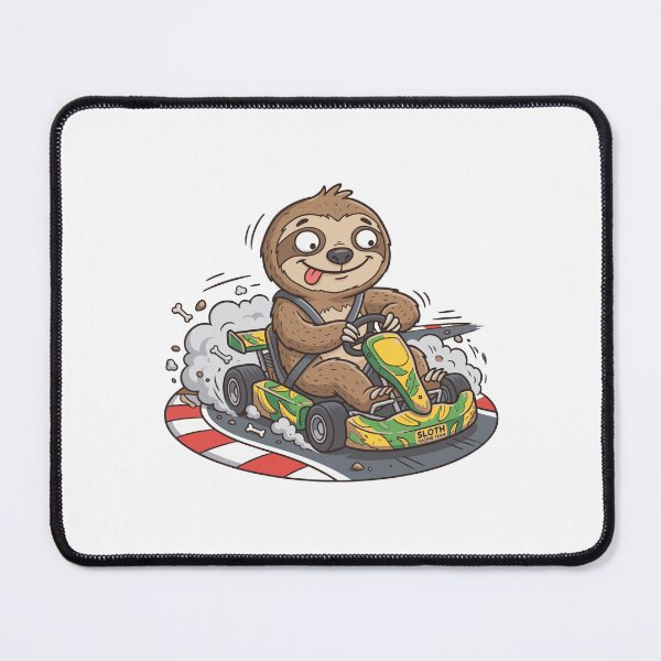 Item preview, Cute sloth Karting, funny sports design, Sports Gift designed and sold by BobaTeeStore.