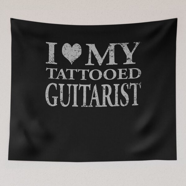 Item preview, Guitarist T Shirt I Love My Tattooed Guitarist Gift designed and sold by shoppzee.
