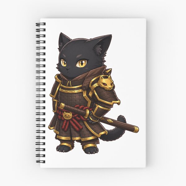 Item preview, hunter black cat samurai with katana sword anime dnd art original art character design  designed and sold by sabartgunpla.
