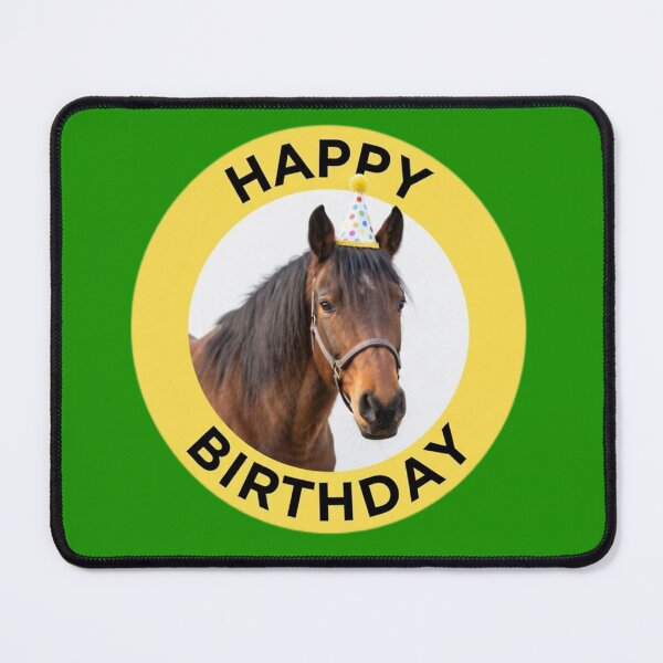 Item preview, Happy Birthday Horse Party Hat Badge designed and sold by fensevenfall.
