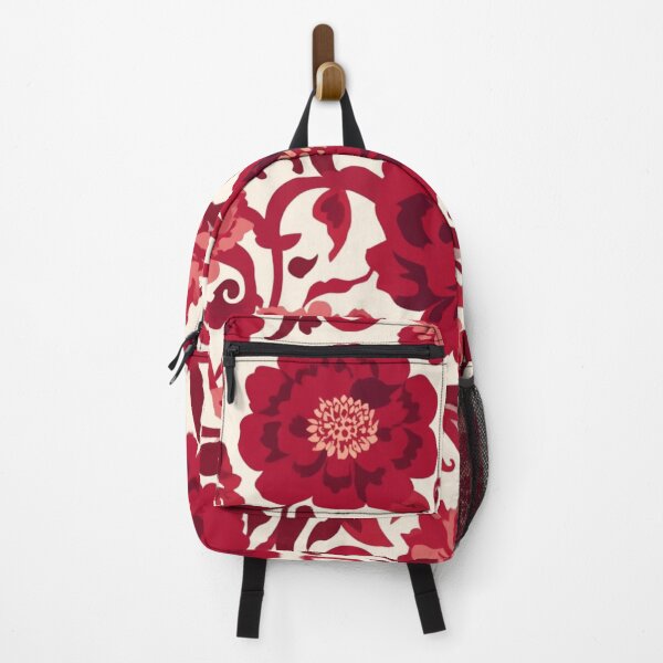 Item preview, Elegant Red Peony Flowers and Swirls Seamless Pattern designed and sold by Wawa5656.