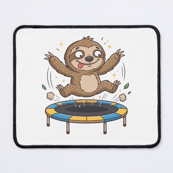 Item preview, Cute sloth trampolining, funny sports design, Sports Gift designed and sold by BobaTeeStore.
