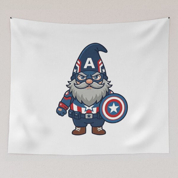 Item preview, Captain America Garden Gnome designed and sold by Bad-Decisions-Designs.
