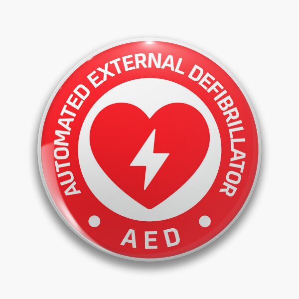 Item preview, Automated External Defibrillator AED Sign Sticker designed and sold by VectorForge Studio.