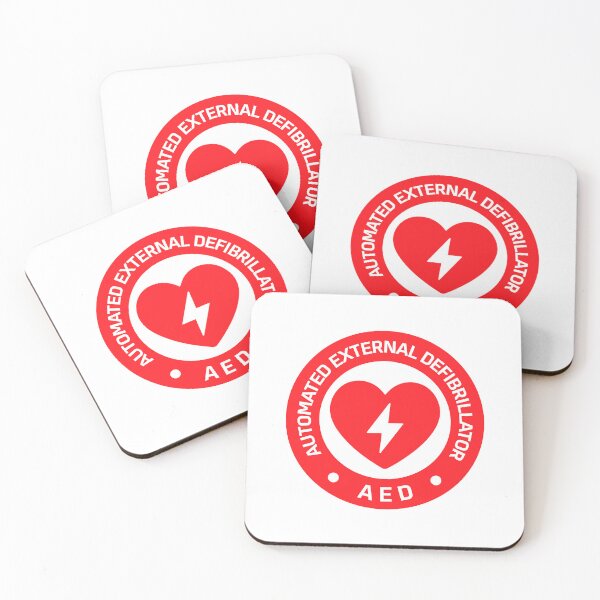 Item preview, Automated External Defibrillator AED Sign Sticker designed and sold by VectorForge Studio.