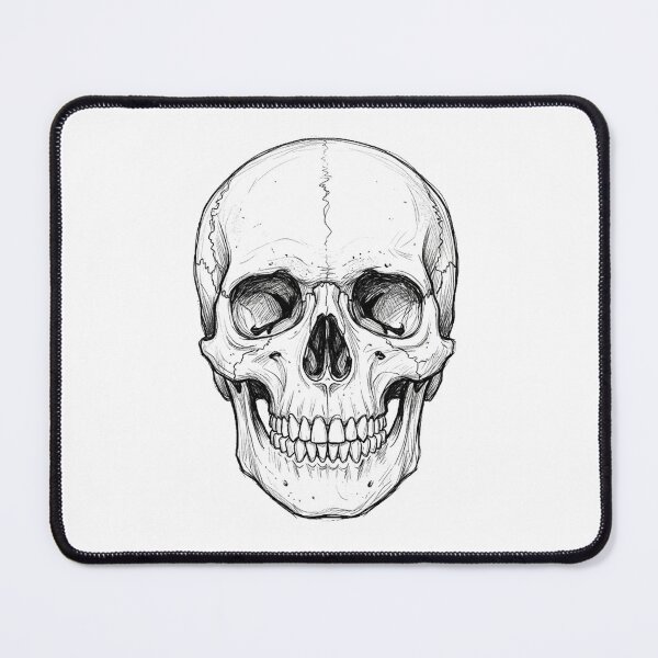Item preview, Classic Human Skull Sketch designed and sold by Bad-Decisions-Designs.
