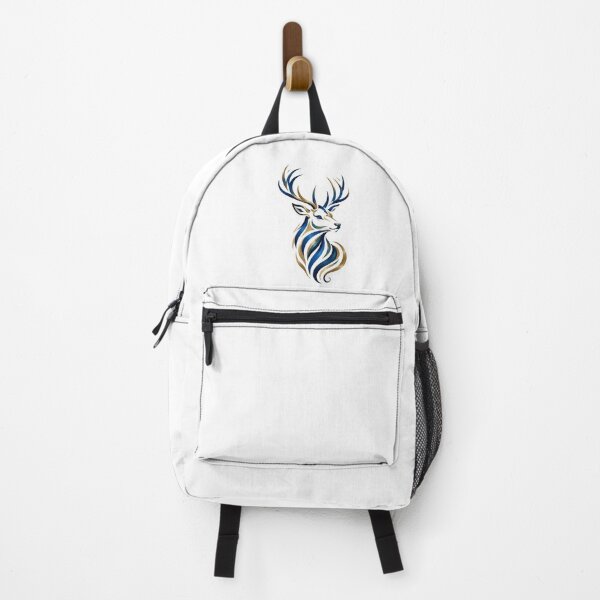 Item preview, Majestic Blue and Gold Fluid Line Stag Art designed and sold by Arts Design 15.