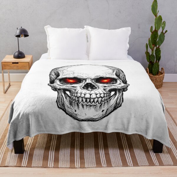 Item preview, Glowing Red Eyes Skull designed and sold by Bad-Decisions-Designs.