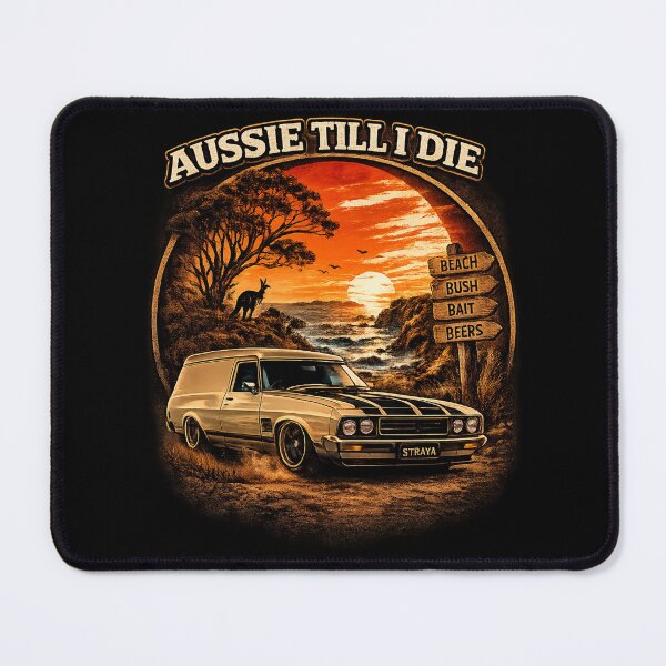 Item preview, Classic Aussie Muscle Car | Coastal Sunset Adventure designed and sold by EverclearDesign.