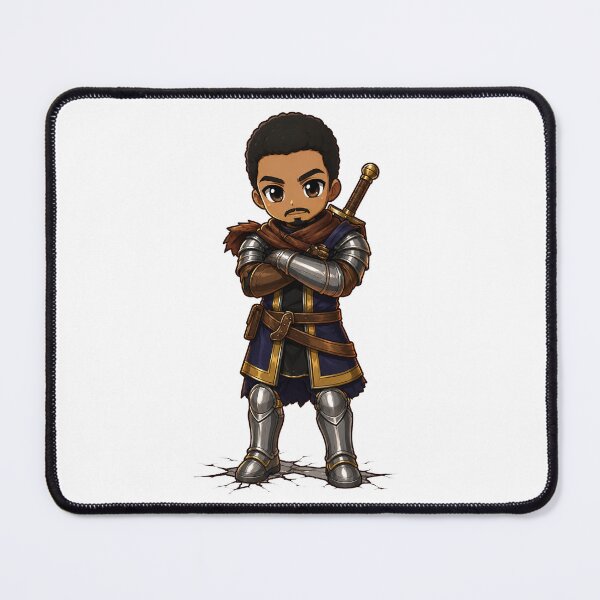 Item preview, afro guard warrior sword anime dnd art original art character design designed and sold by sabartgunpla.