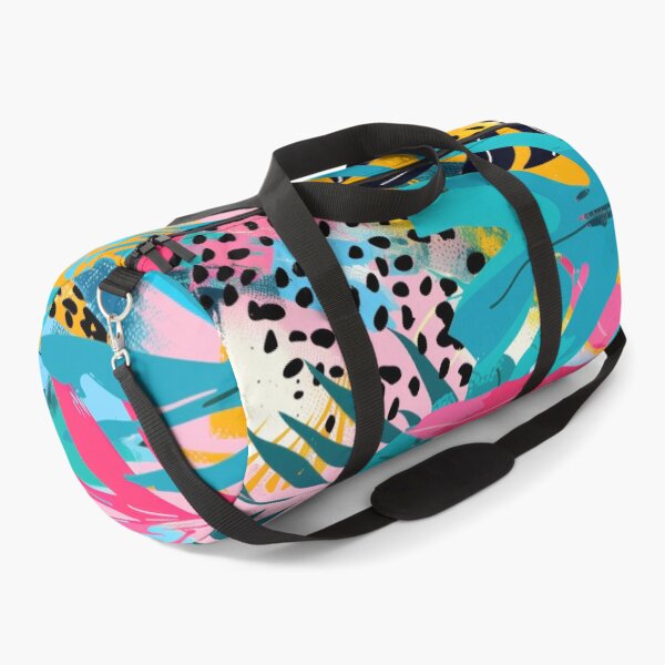 Item preview, Monstera Leaves and Tropical Motifs with Leopard Print designed and sold by Soft Oddity.