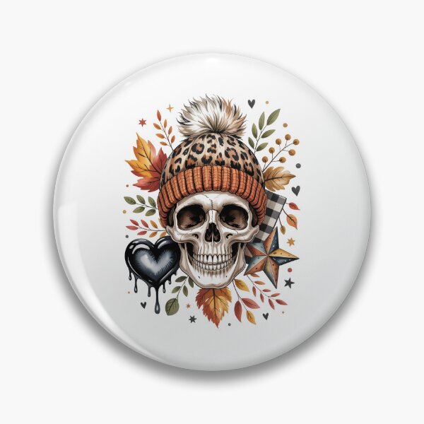 Item preview, Skull with Leopard Print Hat designed and sold by jkrphoto.