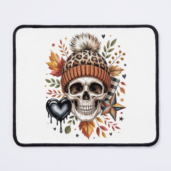 Item preview, Skull with Leopard Print Hat designed and sold by jkrphoto.