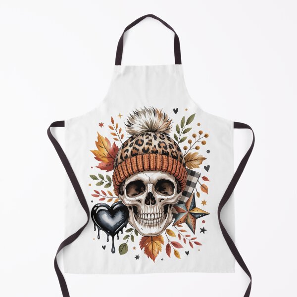 Item preview, Skull with Leopard Print Hat designed and sold by jkrphoto.