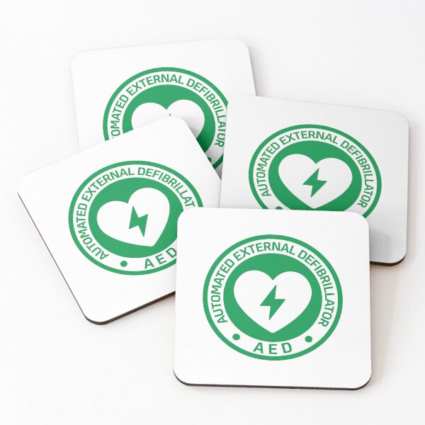 Item preview, Automated External Defibrillator AED Sign Sticker designed and sold by VectorForge Studio.