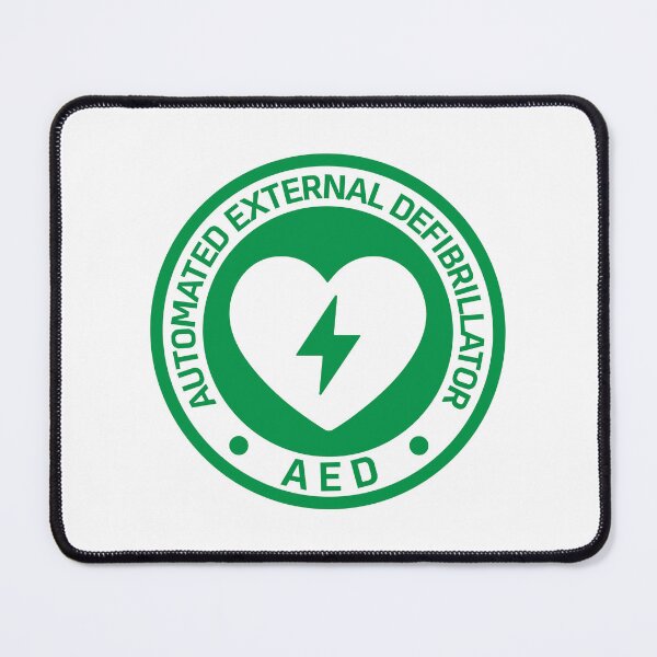 Item preview, Automated External Defibrillator AED Sign Sticker designed and sold by VectorForge Studio.
