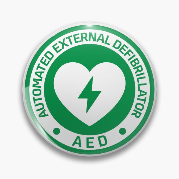 Item preview, Automated External Defibrillator AED Sign Sticker designed and sold by VectorForge Studio.