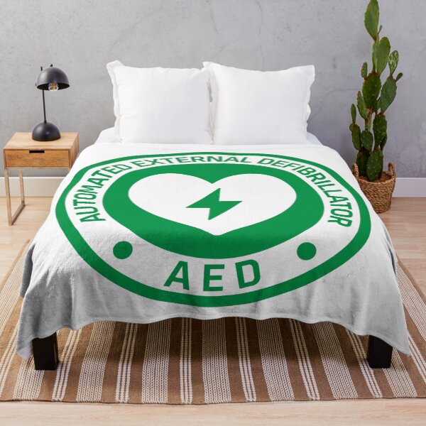 Item preview, Automated External Defibrillator AED Sign Sticker designed and sold by VectorForge Studio.