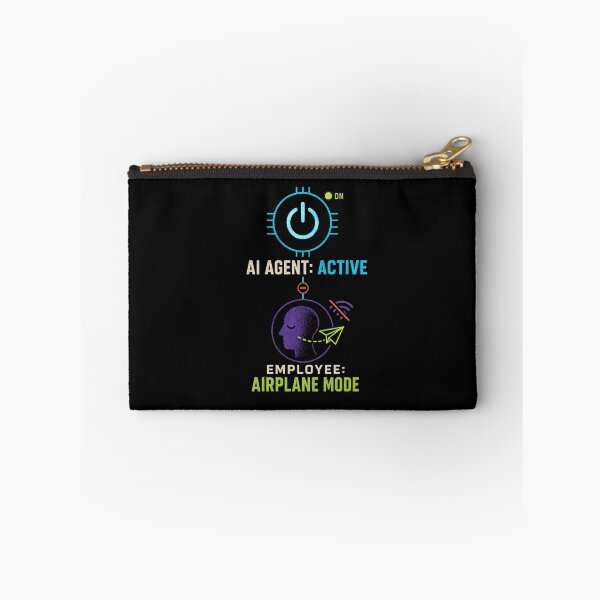Item preview, AI Agent Active Employee Airplane Mode Funny Office Humor designed and sold by DirectiveOffice.