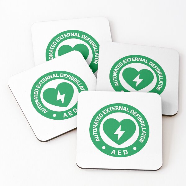 Item preview, Automated External Defibrillator AED Sign Sticker designed and sold by VectorForge Studio.