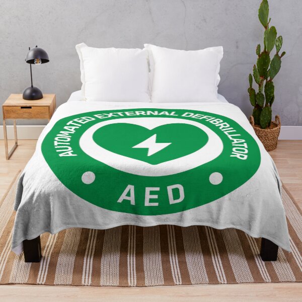 Item preview, Automated External Defibrillator AED Sign Sticker designed and sold by VectorForge Studio.