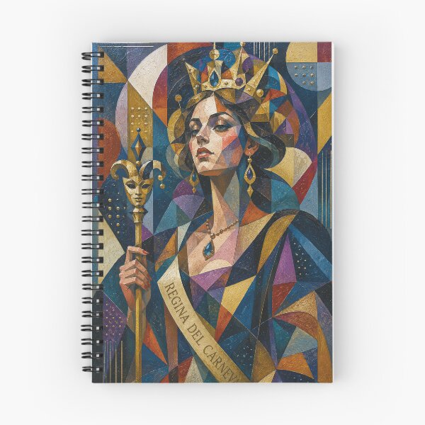 Item preview, Queen of Carnival cubist painting. designed and sold by GalleryKauffeld.