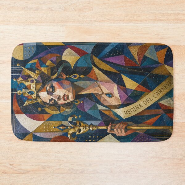 Item preview, Queen of Carnival cubist painting. designed and sold by GalleryKauffeld.