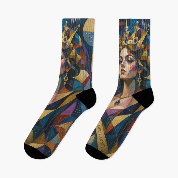 Item preview, Queen of Carnival cubist painting. designed and sold by GalleryKauffeld.