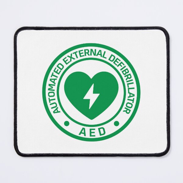 Item preview, Automated External Defibrillator AED Sign Sticker designed and sold by VectorForge Studio.