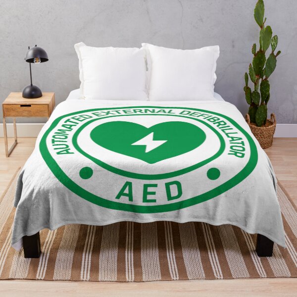 Item preview, Automated External Defibrillator AED Sign Sticker designed and sold by VectorForge Studio.