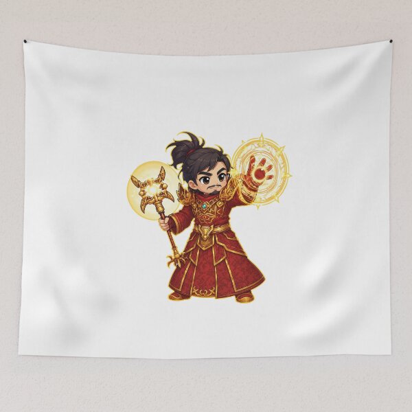 Item preview, asian warrior mage anime dnd art original art character design designed and sold by sabartgunpla.