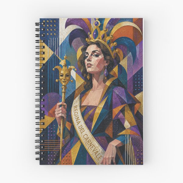 Item preview,  Queen of Carnival cubist painting. designed and sold by GalleryKauffeld.