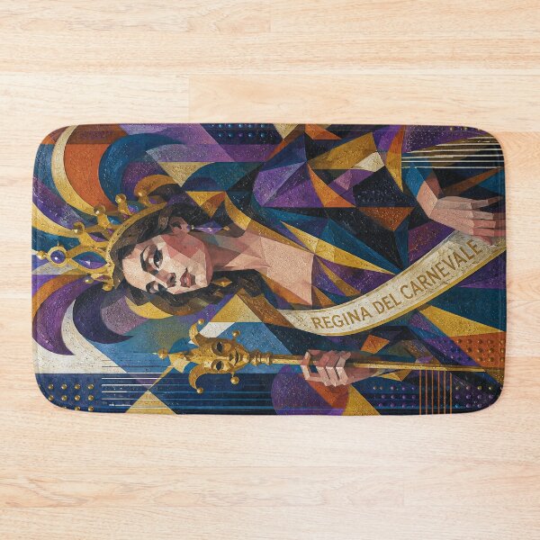 Item preview,  Queen of Carnival cubist painting. designed and sold by GalleryKauffeld.