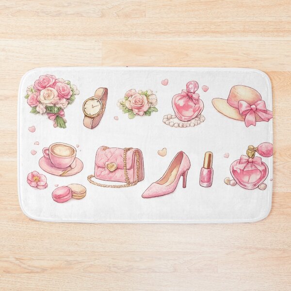 Item preview, Coquette Aesthetic Bows Beauty Accessories Pastel Watercolor designed and sold by Rehnair.